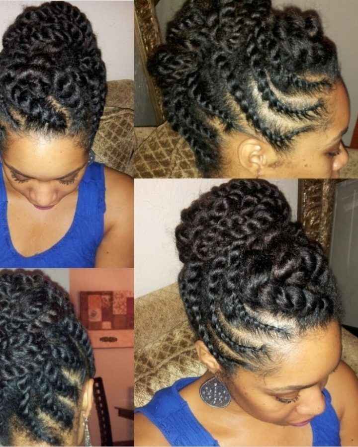 2024 Latest African American Flat Twist Updo Hairstyles
