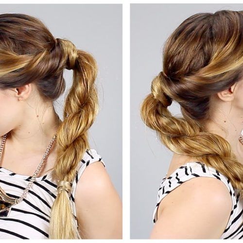 Twisted Retro Ponytail Updo Hairstyles (Photo 7 of 20)