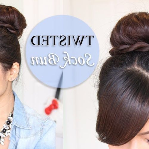 Updo Hairstyles With Bangs For Medium Length Hair (Photo 3 of 15)