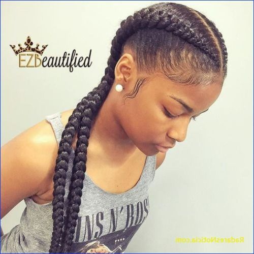 Two Cornrows Hairstyles (Photo 10 of 15)