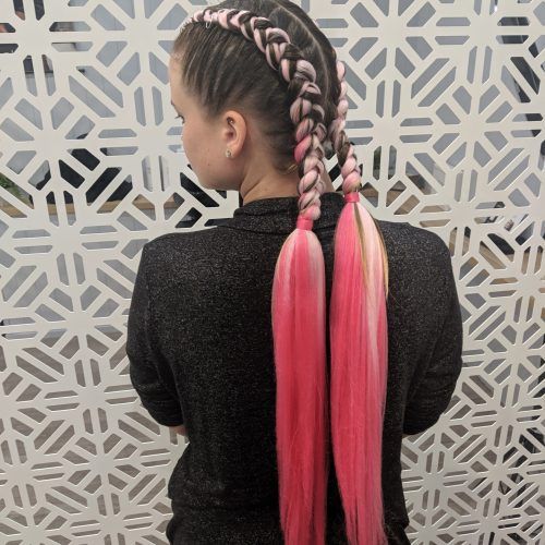 Baby-Pink Braids Hairstyles (Photo 7 of 20)