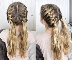 15 Ideas of French Braids into Pigtails
