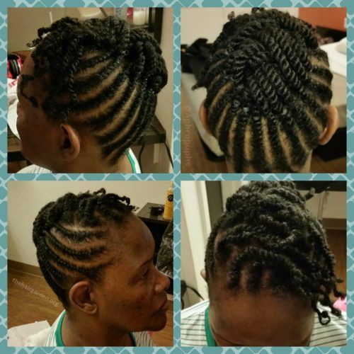 2 Strand Twist Updo Hairstyles (Photo 7 of 15)