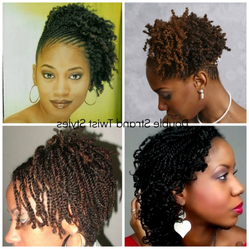 Two Strand Twist Updo Hairstyles For Natural Hair (Photo 3 of 15)