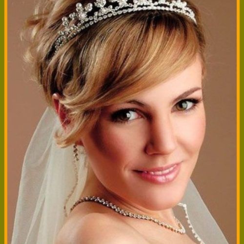 Wedding Hairstyles For Short Hair With Tiara (Photo 12 of 15)