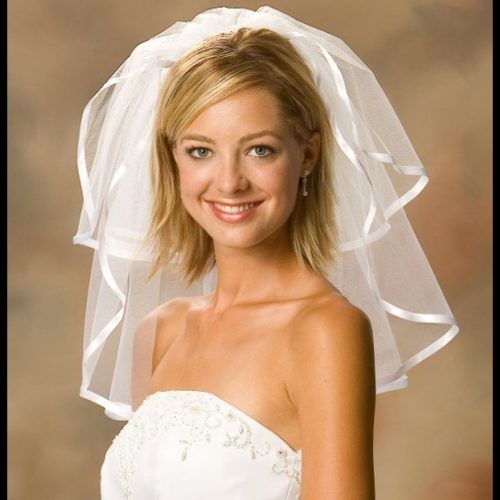 Wedding Hairstyles For Short Hair With Veil (Photo 11 of 15)
