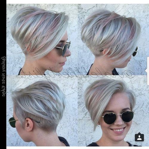 Disconnected Blonde Balayage Pixie Haircuts (Photo 7 of 15)