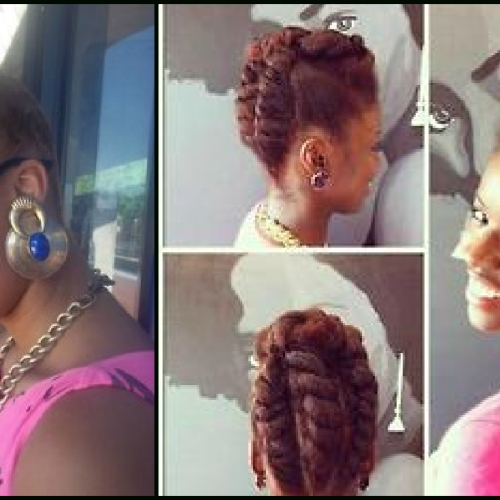 Updo Hairstyles For Medium Length Natural Hair (Photo 11 of 15)