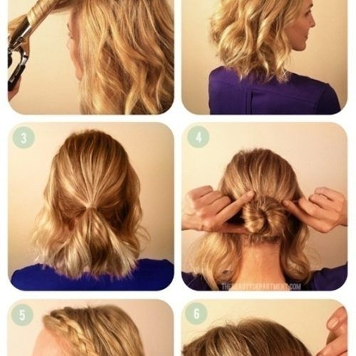 Easy Updo Hairstyles For Medium Hair (Photo 13 of 15)