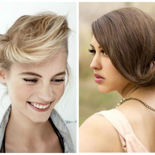 Updo Hairstyles For Medium Length Hair (Photo 13 of 15)