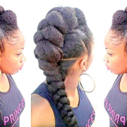Updo Hairstyles With Braiding Hair (Photo 7 of 15)
