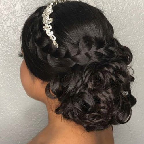 Elegant Curly Mohawk Updo Hairstyles (Photo 8 of 20)