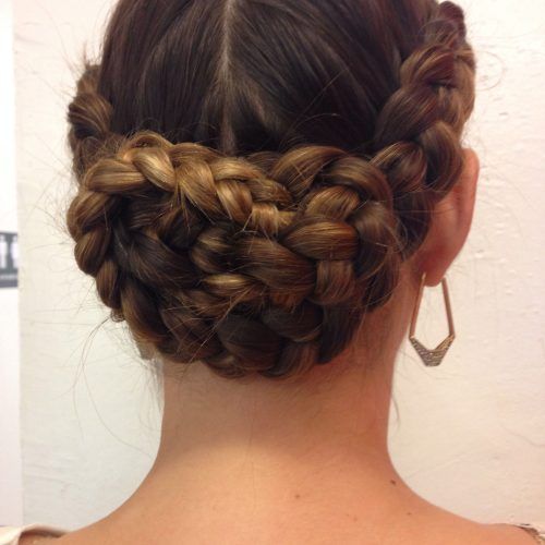 Side Bun Twined Prom Hairstyles With A Braid (Photo 2 of 20)