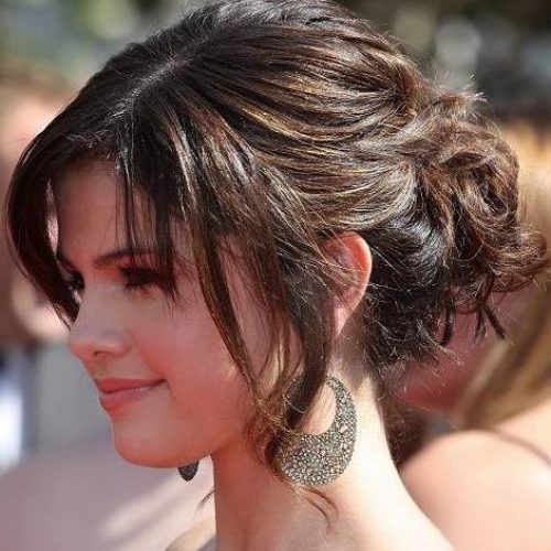 Updo For Long Hair With Bangs (Photo 3 of 15)