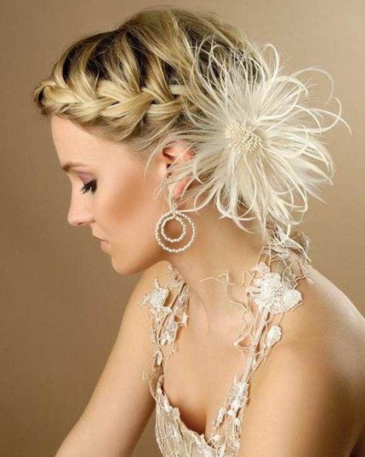 15 Inspirations Updos Wedding Hairstyles with Fascinators