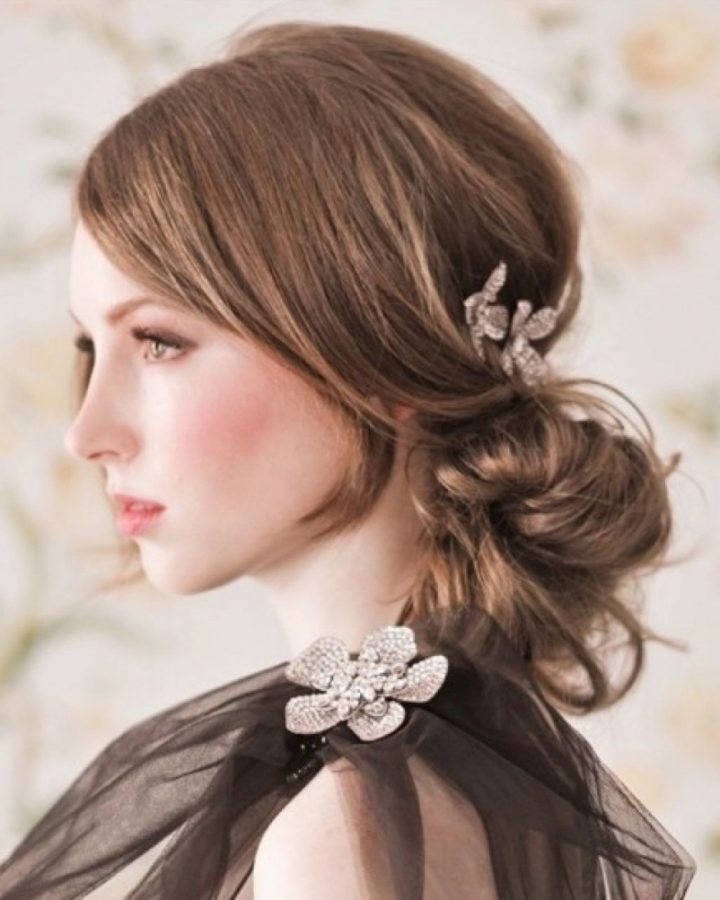 15 Inspirations Updos for Medium Hair with Bangs