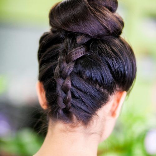 Upside Down Braid And Bun Prom Hairstyles (Photo 12 of 20)