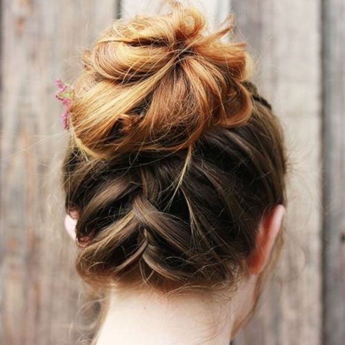 Upside Down Braid And Bun Prom Hairstyles (Photo 7 of 20)