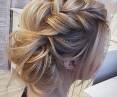 20 Best Collection of Wavy and Wispy Blonde Updo Wedding Hairstyles