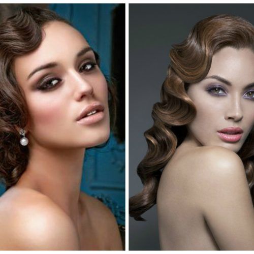 Short Wedding Hairstyles With Vintage Curls (Photo 7 of 20)