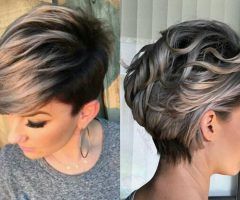 20 Inspirations Silver and Brown Pixie Hairstyles