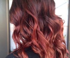 20 Collection of Bright Red Balayage on Short Hairstyles
