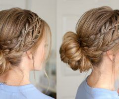 20 Photos French Braid Low Chignon Hairstyles