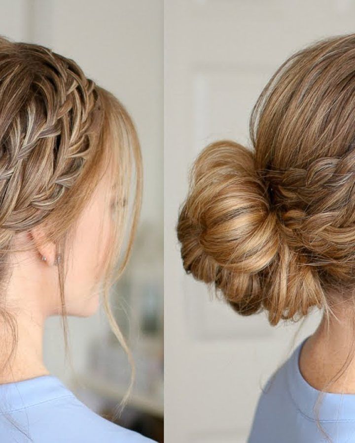 20 Photos French Braid Low Chignon Hairstyles