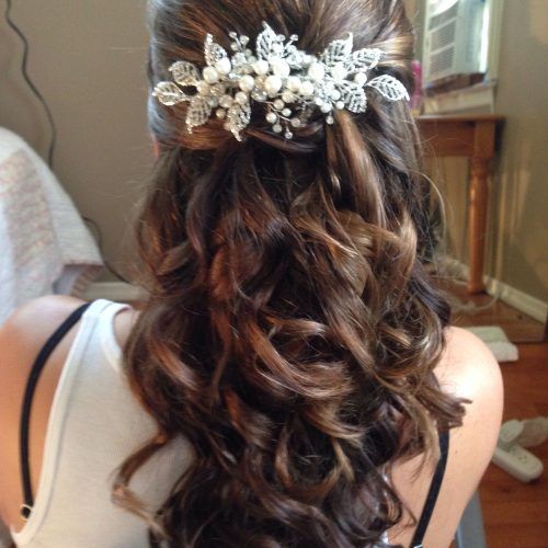 Long Half-Updo Hairstyles With Accessories (Photo 3 of 20)