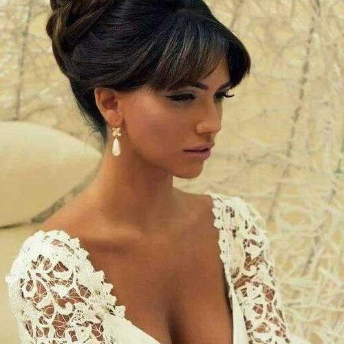 Updo For Long Hair With Bangs (Photo 4 of 15)