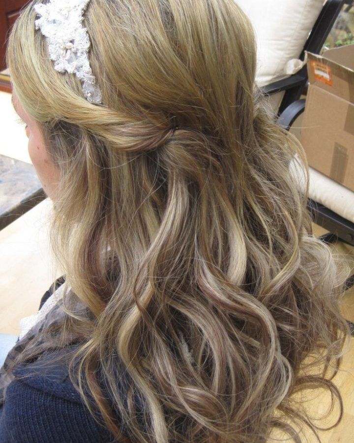 2024 Latest Half Prom Updos with Bangs and Braided Headband