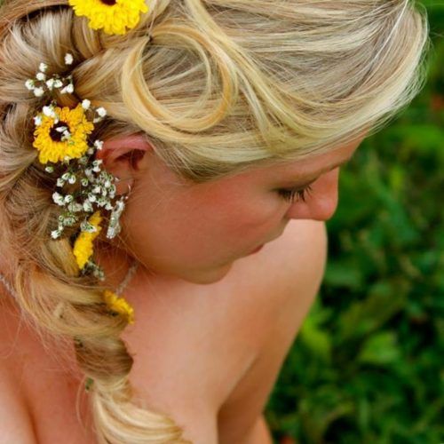 Wedding Hairstyles With Sunflowers (Photo 4 of 15)