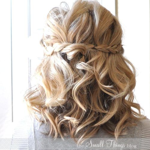 Medium Half Up Half Down Bridal Hairstyles With Fancy Knots (Photo 2 of 20)