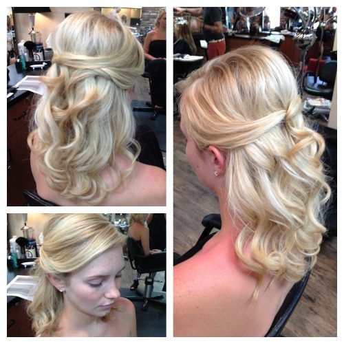 Pulled Back Half Updo Bridal Hairstyles With Comb (Photo 5 of 20)