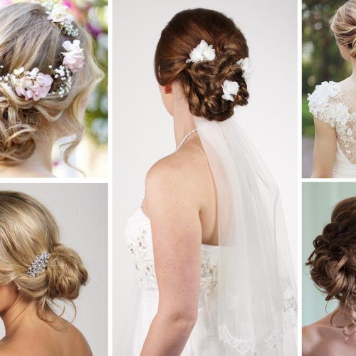 Bridal Chignon Hairstyles With Headband And Veil (Photo 12 of 20)
