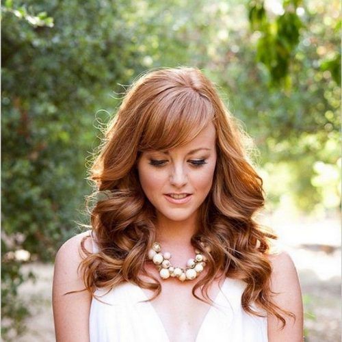 Wedding Hairstyles For Long Hair And Fringe (Photo 6 of 15)