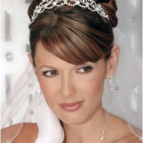 Wedding Hairstyles With Veil And Tiara (Photo 3 of 16)