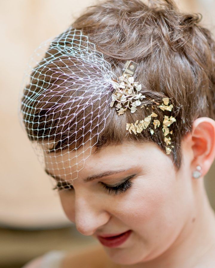 15 Collection of Wedding Hairstyles for Short Brown Hair