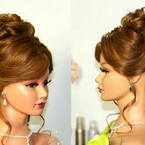 Curly Bun Updo Hairstyles (Photo 13 of 15)