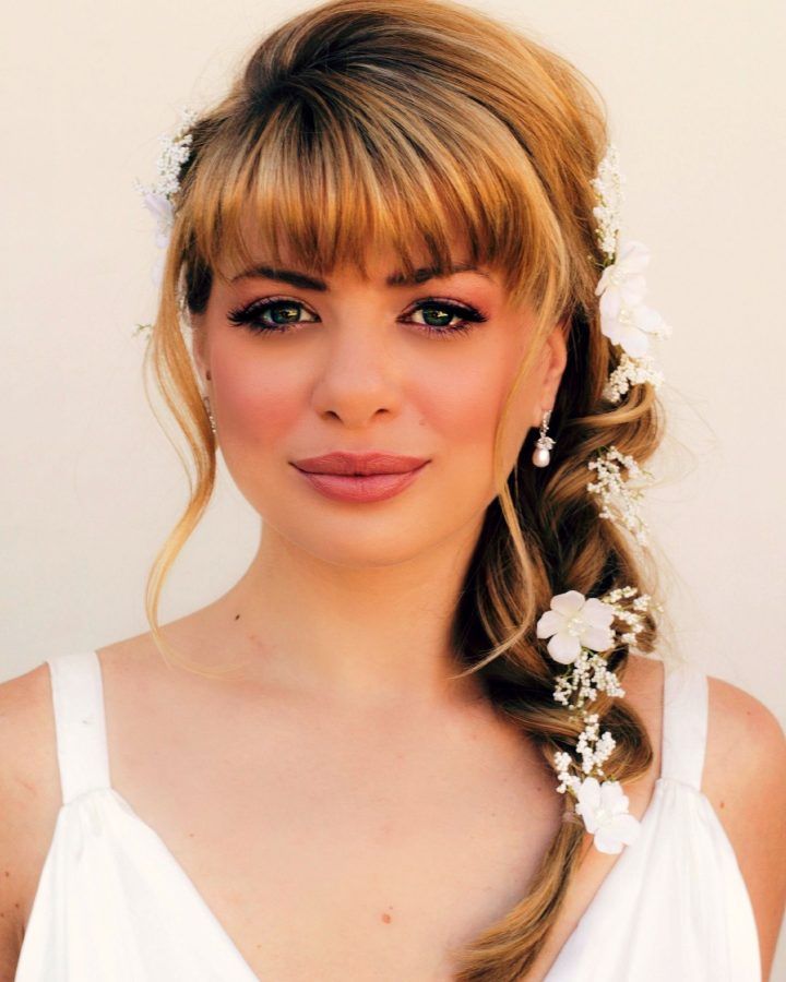 15 Best Ideas Wedding Hairstyles for Shoulder Length Hair with Fringe