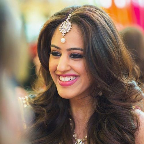 Indian Wedding Reception Hairstyles For Long Hair (Photo 12 of 15)