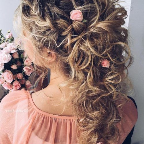 Curly Hair Half Up Wedding Hairstyles (Photo 10 of 15)