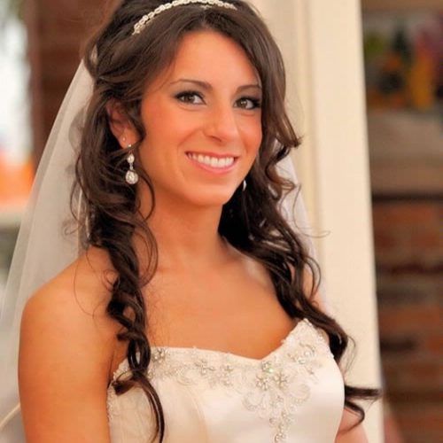 Wedding Hairstyles For Long Hair Down With Veil And Tiara (Photo 15 of 15)