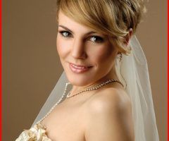 15 Ideas of Wedding Hairstyles for Short Hair and Veil