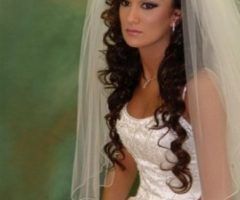 15 Best Ideas Wedding Hairstyles for Long Curly Hair with Veil