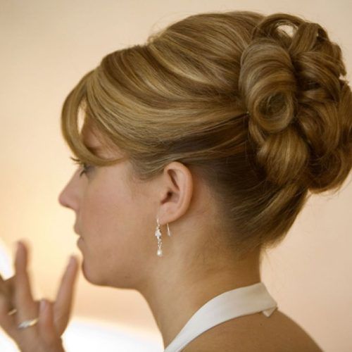 Wedding Hairstyles For Medium Length Hair With Side Ponytail (Photo 14 of 15)