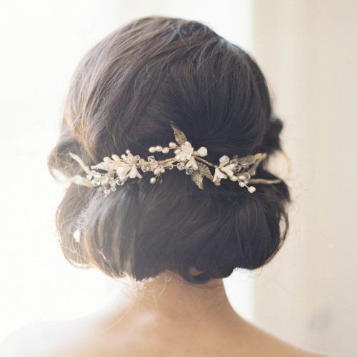 Pinned Brunette Ribbons Bridal Hairstyles (Photo 5 of 20)
