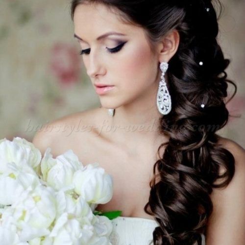 Wedding Hairstyles For Long Dark Hair (Photo 7 of 15)