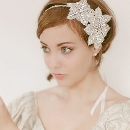 Bridal Hairstyles For Short Length Hair With Veil (Photo 5 of 15)