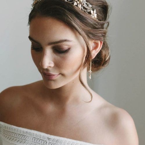 Wedding Hairstyles With Crown (Photo 2 of 15)